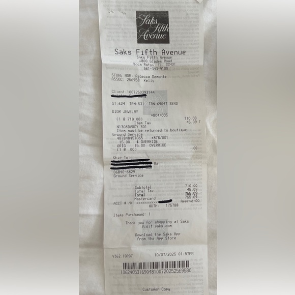 Dio(r)evolution Gold and Crystal Necklace - Picture 3 of 5